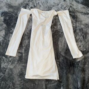 White off the shoulder dress